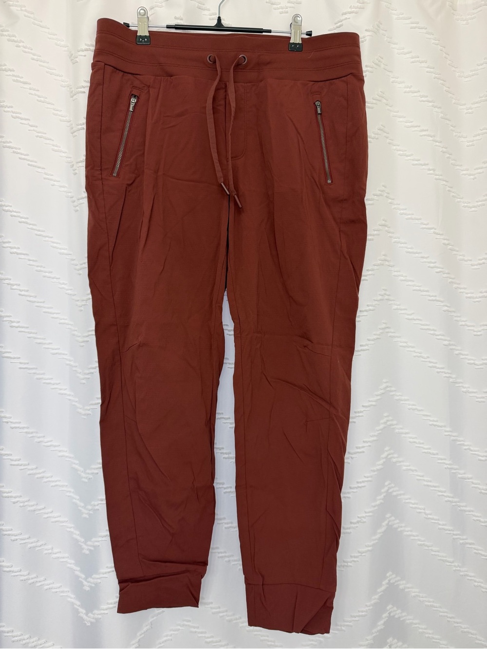 Athleta Rust Jogger Sweatpants with Zip Pockets